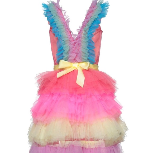 Preloved fluffy pastel dress size medium - Picture 2 of 2